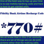 Fidelity Bank recharge code