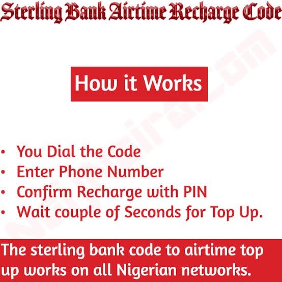 Sterling Bank Recharge Code