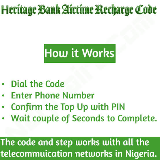 Heritage Bank Recharge Code