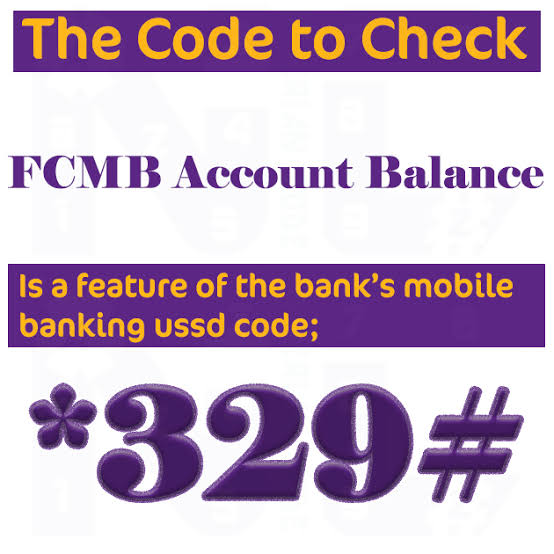 FCMB Account Balance Code