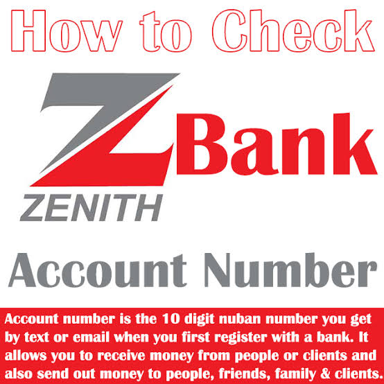 How To Check zenith Bank Account Number