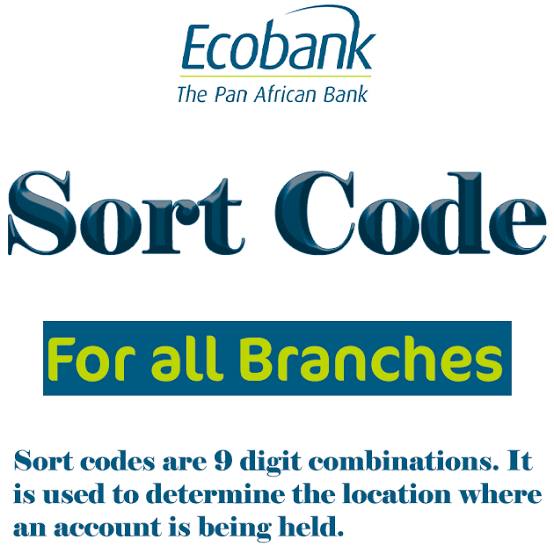 ecobank sort code