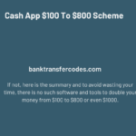 Cash App $100 To $800 Scheme