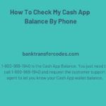How To Check My Cash App Balance By Phone