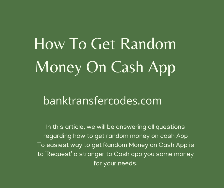 How To Get Random Money On Cash App