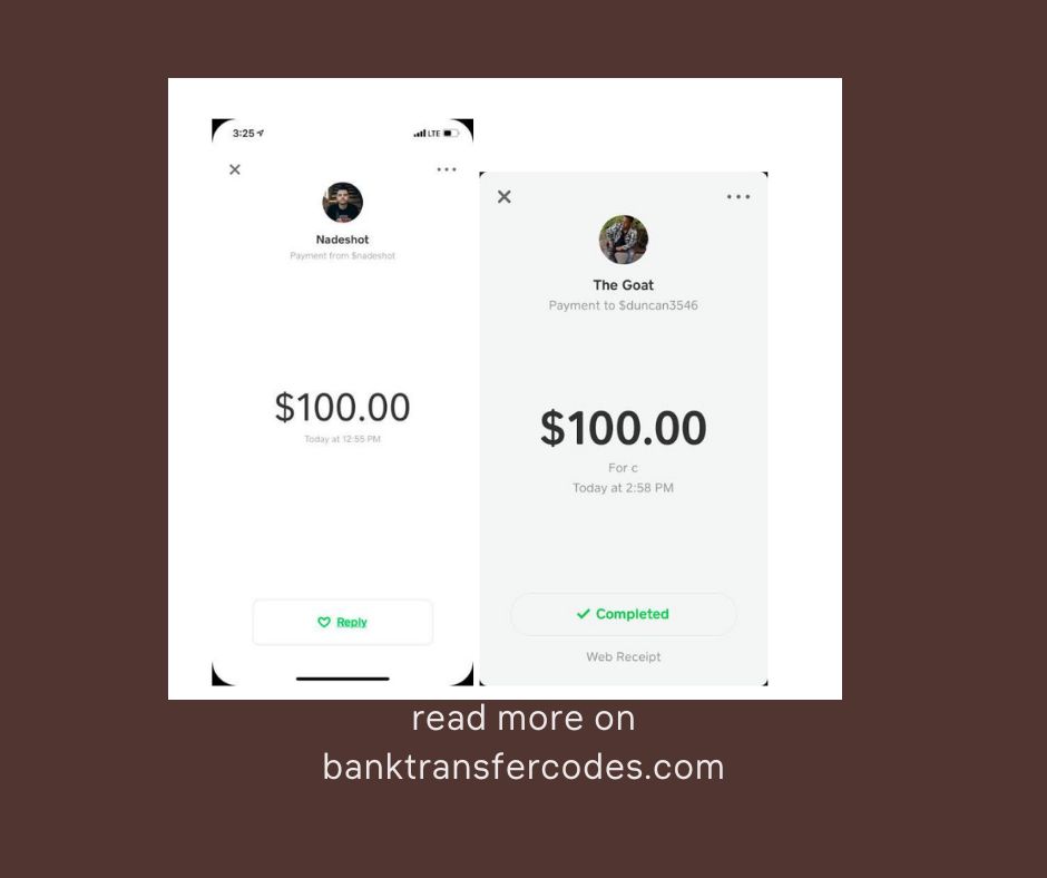 fake Cash App Payment 100 Dollars