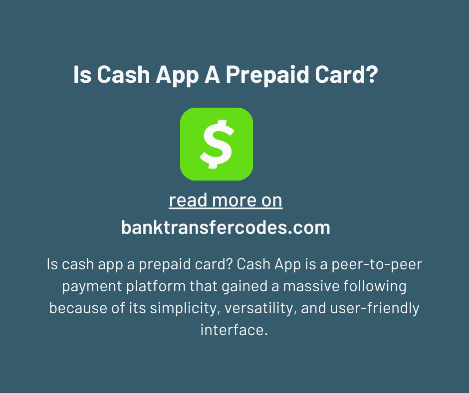 is cash app a prepaid card