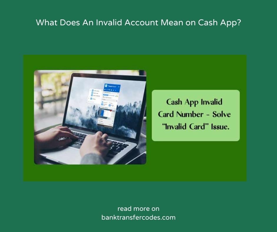 What Does An Invalid Account Mean on Cash App?