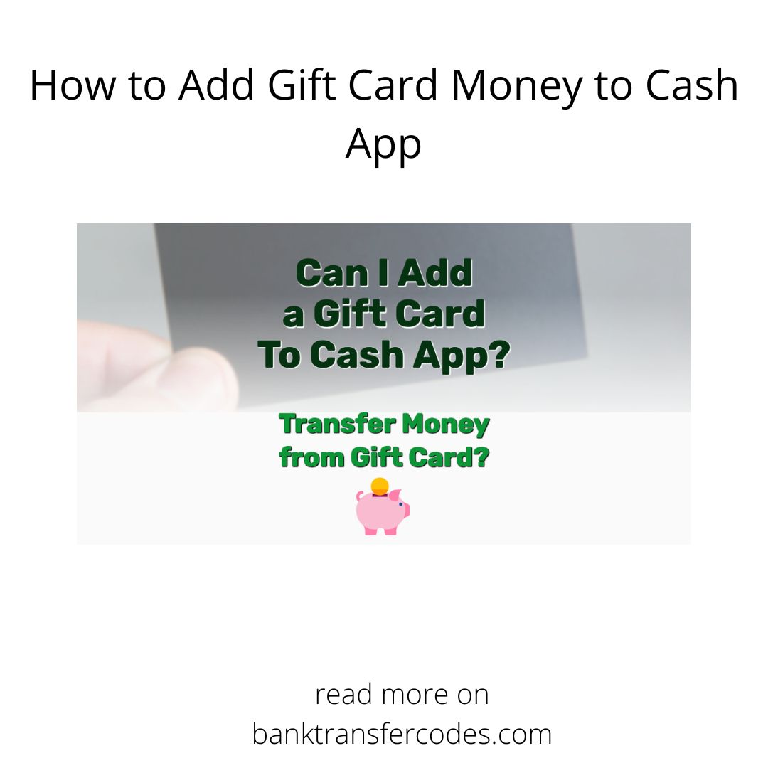 How to Add Gift Card Money to Cash App