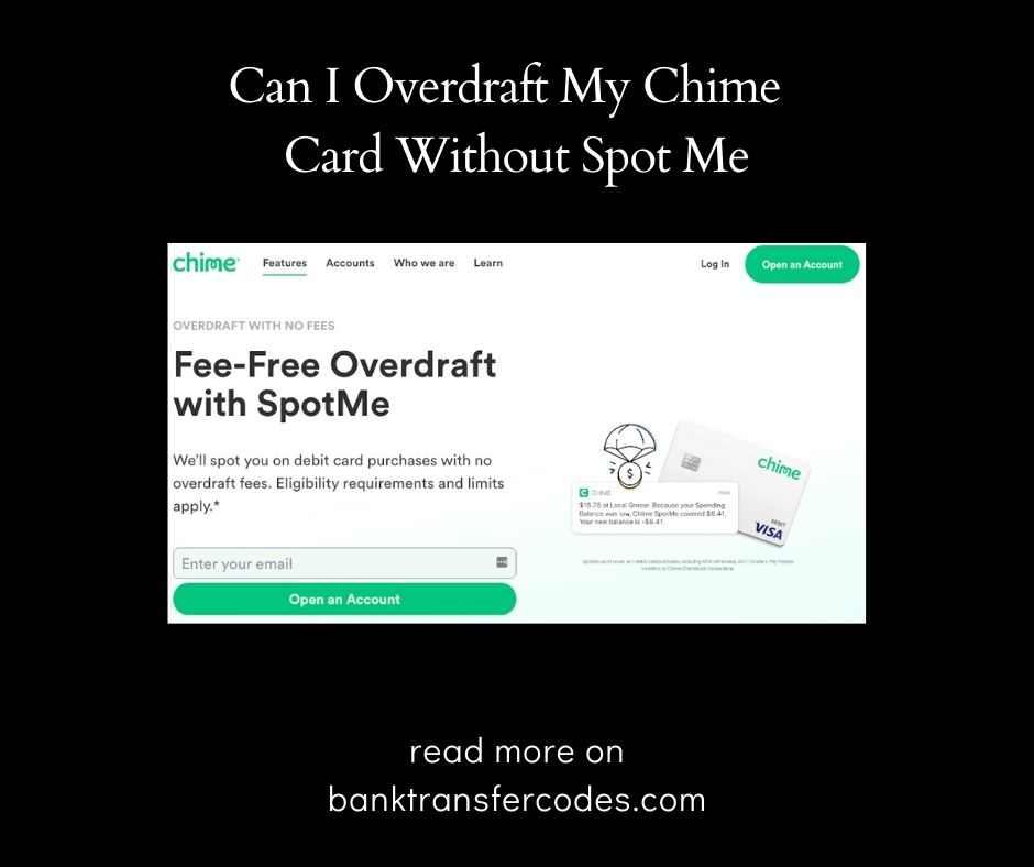 Can I Overdraft My Chime Card Without Spot Me