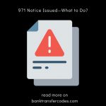 971 Notice Issued