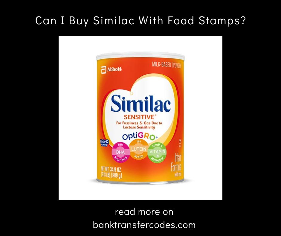 Can I Buy Similac With Food Stamps