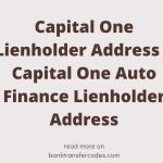 Capital One Lienholder Address